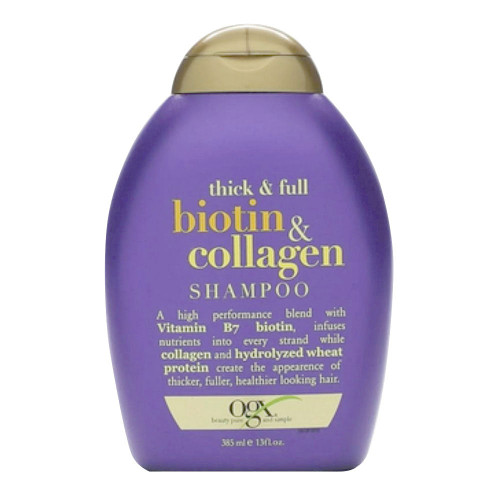 Ogx Thick & Full + Biotin & Collagen Volumizing Shampoo For Thin Hair, Thickening Shampoo , 13 Fl Oz