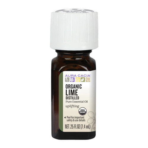 Aura Cacia, Organic Essential Oil Lime, 1 Each, 0.25 Oz