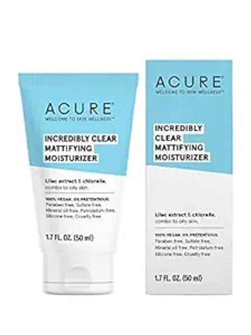 Acure, Incredibly Clear Mattifying Moisturizer, 1 Each, 1.7 Oz