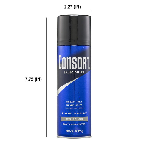 Consort Hair Spray Regular Hold Aerosol, 8.30 Ounce