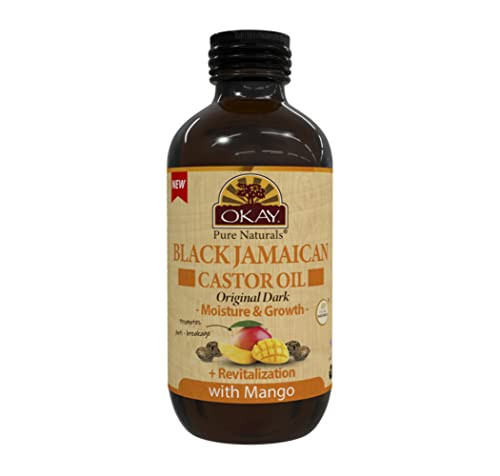 Okay Okay-Bjodma4 4 Oz Black Jamaican Castor Oil Original Dark - Mango