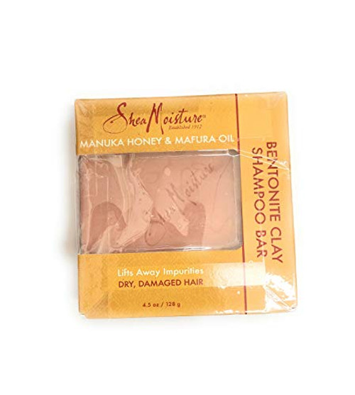 Sheamoisture Manuka Honey & Mafura Oil Clay Shampoo Bar, 4.5 Ounce
