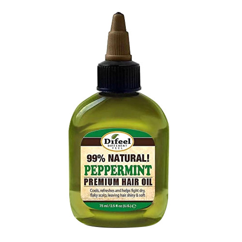 Difeel Premium Natural Hair Oil - Peppermint Oil 2.5 Ounce