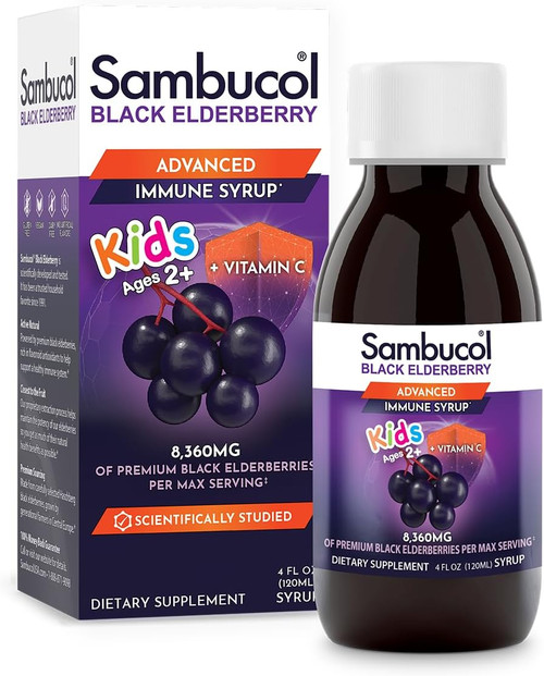 Sambucol Black Elderberry Syrup For Kids 4 Oz