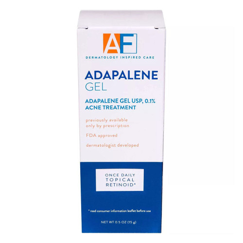 Acne Free Adapalene Gel 0.1%, Once-Daily Topical Retinoid Acne Treatment, 30 Day Supply, 0.5 Ounce