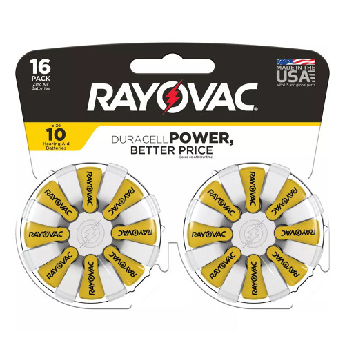 Rayovac Size 10 Hearing Aid Batteries