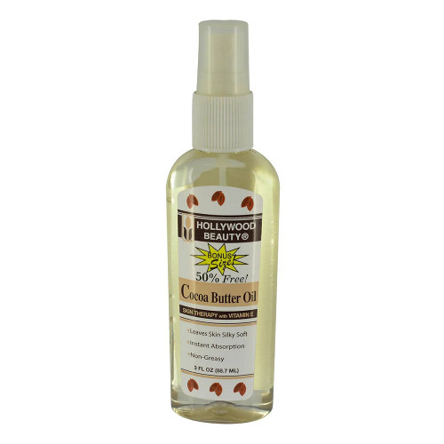 Hollywood Beauty Cocoa Butter Oil Spray 3 Fluid Ounce, Clear, 3 Fl Oz