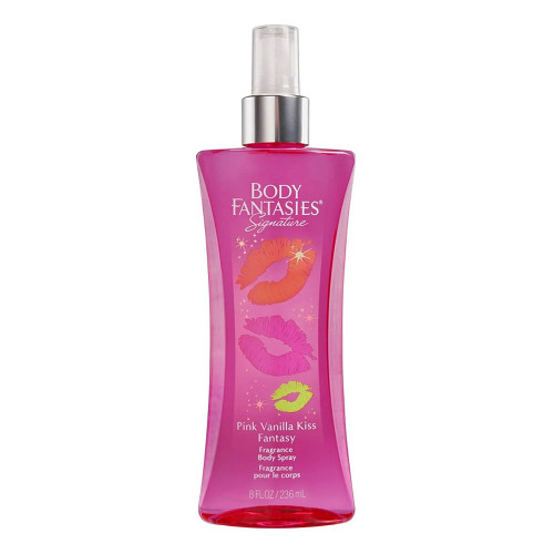 Body Fantasies Signature Fragrance Body Spray, Pink Vanilla Kiss Fantasy, 8 Fluid Ounce