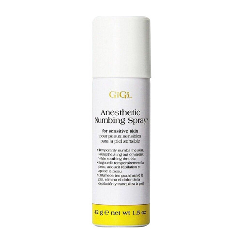 Gigi Anesthetic Numbing Spray For Sensitive Skin - Lidocaine-Based Gel, 1.5 Oz