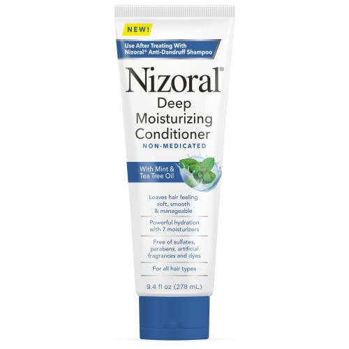 Nizoral Deep Moisturizing Conditioner With Mint & Tea Tree Oil For All Hair Types - Free Of Sulfates, Parabens, Artificial Fragrances And Dyes, 9.4 Oz