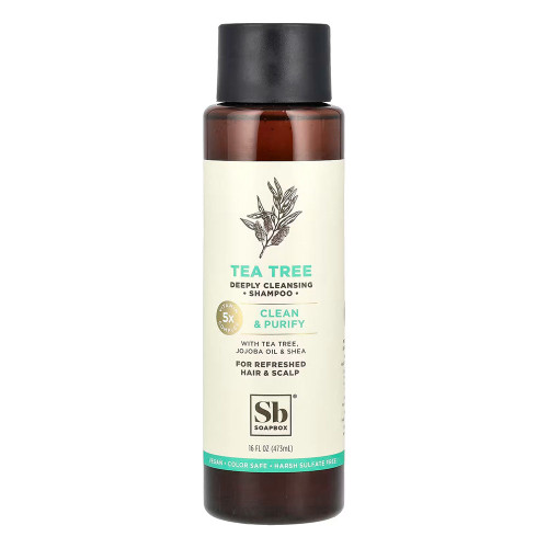 Soapbox Tea Tree Clean & Purity Hair Shampoo, 16 Oz