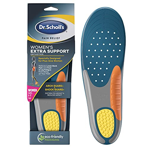 Dr. Scholl'S Insoles For Women Extra Support Pain Relief Orthotics Shoe Inserts, Designed For Plus-Size, 1 Count