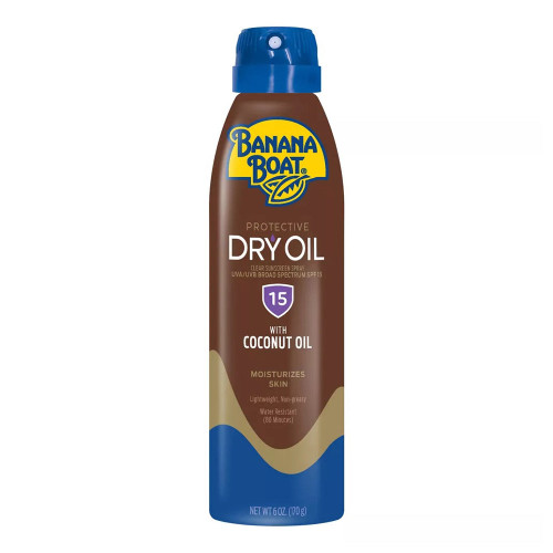 Banana Boat Continuous Spf#15 Spray Dry Oil With Argan Oil 6 Ounce