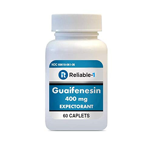 Guaifenesin 400 Mg Caplets By Reliable 1 Laboratories   Cough And Mucus Relief   Expectorant For Chest Congestion   60 Caplets