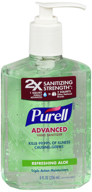 Purell Advanced Pump Aloe 8Oz