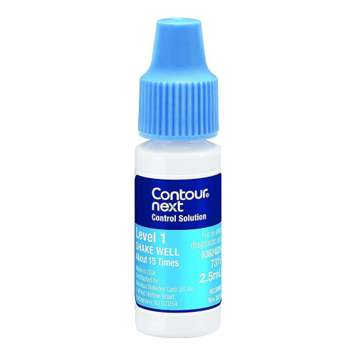 Contour Next Control Solution For Glucose Test Meter, Level 1, 2.5Ml Bottle