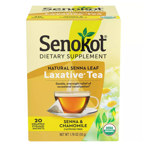 Senokot Dietary Supplement, Natural And Organic Senna Leaf, Laxative Tea , 10 Ct