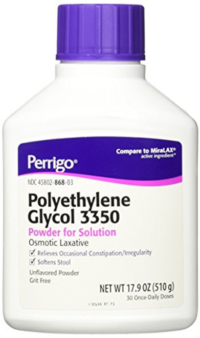 Perrigo Polyethylene Glycol 3350 17.9 Oz