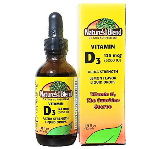 Natures Blend Vitamin D3 Drops, 5000 Iu