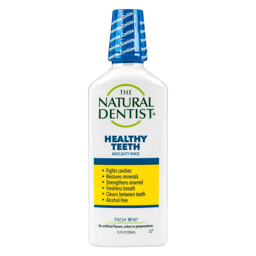 The Natural Dentist Healthy Teeth Fluoride Anticavity Mouth Wash, 16.9 Oz