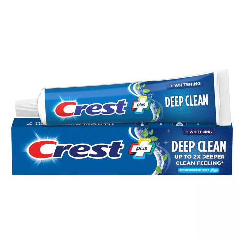 Crest Complete Plus Deep Clean Complete Whitening Toothpaste, Effervescent Mint, 5.4 Oz, 4.050 Lb