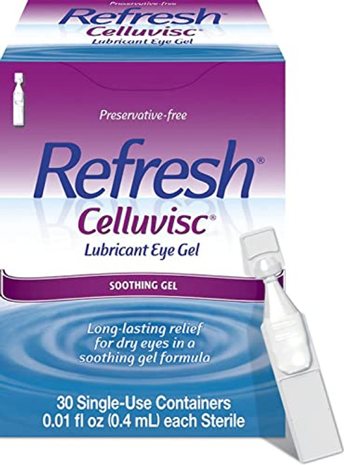 Refresh Celluvisc Lubricating Eye Gel, 0.01 Fl Oz, 30 Ct