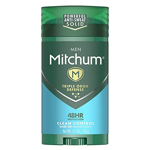Mitchum Advanced Control Antiperspirant & Deodorant Stick For Men, 2.7 Oz., Clean Control, Invisible Solid Mens Deodorant (1 Pack)
