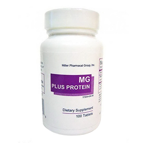 Mg Plus Protein Magnesium Supplement Tablets, 100 Count