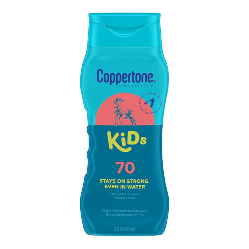 Coppertone Kids Sunscreen Lotion, Spf 70 Sunscreen For Kids, 8 Fl Oz