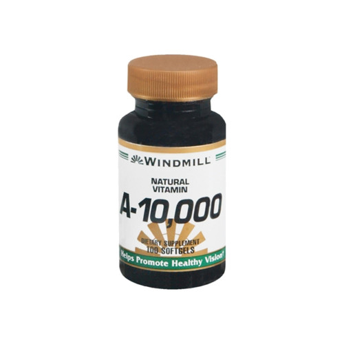 Windmill Vitamin A 10,000 Iu Softgels 100 Soft Gels