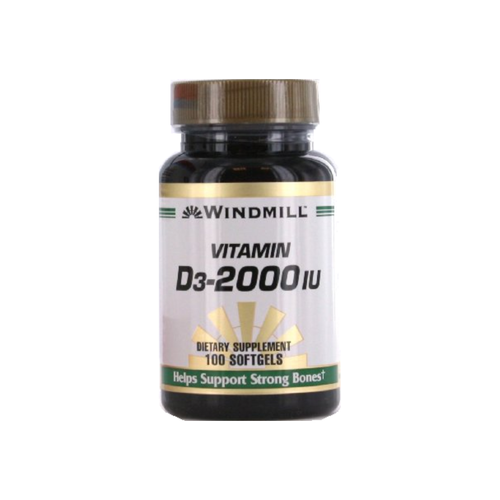 Windmill Vitamin D3-2000 Iu Softgels 100 Ea