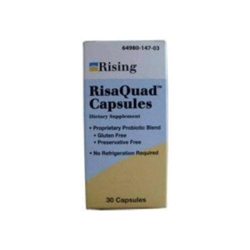 Risaquad Capsules, Probiotic Dietary Supplement 30 Ea