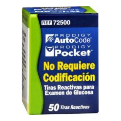 Prodigy No Coding Blood Glucose Test Strips 50 Each