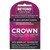 Crown Natural Rubber Latex Condoms Lightly Lubricated for Safe Protection, 3 Ea