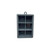 barY3 Gray Silicone Ice Tray cubes - Large Cubes - 6 Ct