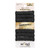 scünci The Unbreakable Collection Ruched Comfy Elastic Hair Tie Ponytailers - Black - 8 Ct