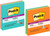 Post-it Super Sticky Notes, 3 Lined Sticky Notes Pads, 4 x 4 in - 1 Pack