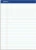 Ampad Evidence Perforated Pad, Size 8-1/2 x 11-3/4, White Paper Legal Ruling - 50 Ct