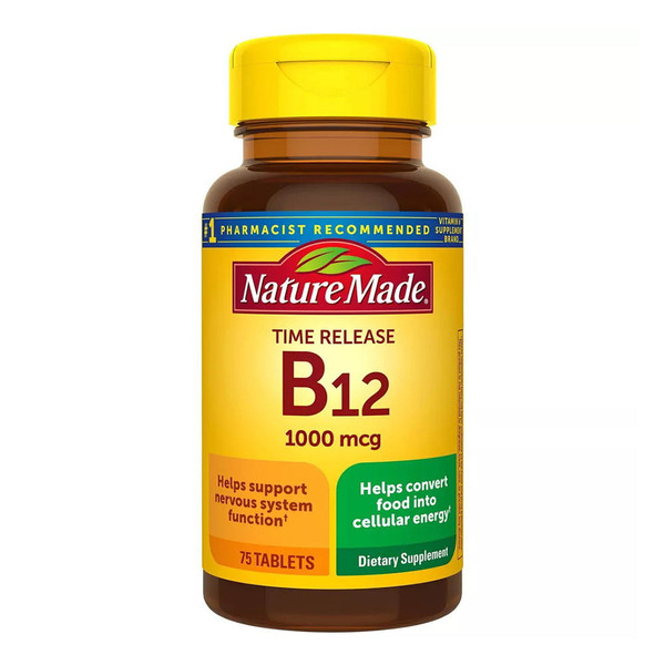 Nature Made Vitamin B-12 Timed Release Tablets, 1000 Mcg 75 Ea