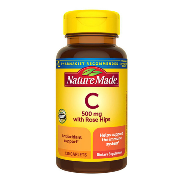 Nature Made Vitamin C 500 Mg Tablets With Rose Hips 130 Tablets