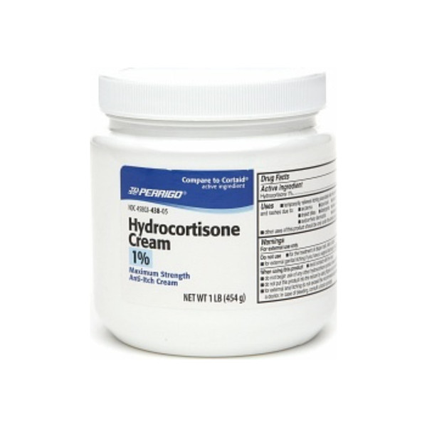 Perrigo Hydrocortisone Cream 1% Maximum Strength Anti-Itch Cream 1 Lb