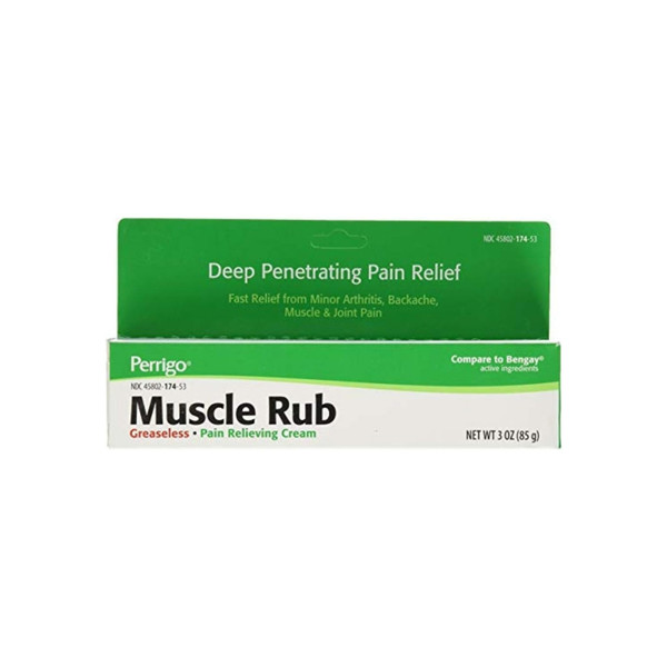 Perrigo Muscle Rub, Pain Relieving Cream, Extra, 3 Oz