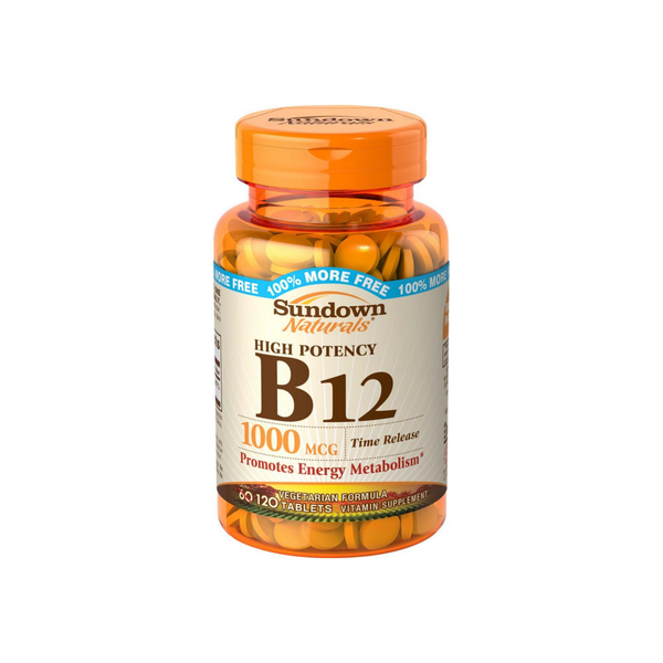 Sundown B-12 1000 Mcg Tablets, Time Release 60 Ea