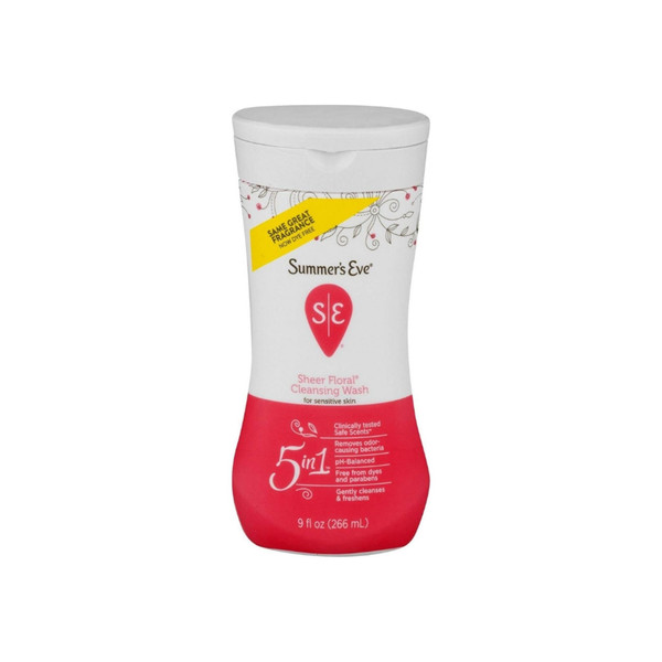 Summer'S Eve Sensitive Skin Cleansing Wash Sheer Floral, 9 Oz