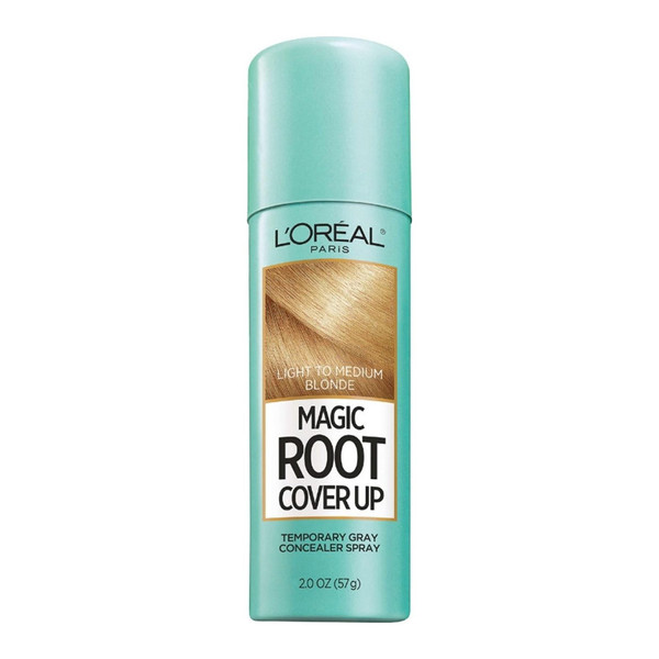 L'Oreal Paris Root Cover Up Temporary Gray Concealer Spray, Light To Medium Blonde 2 Oz