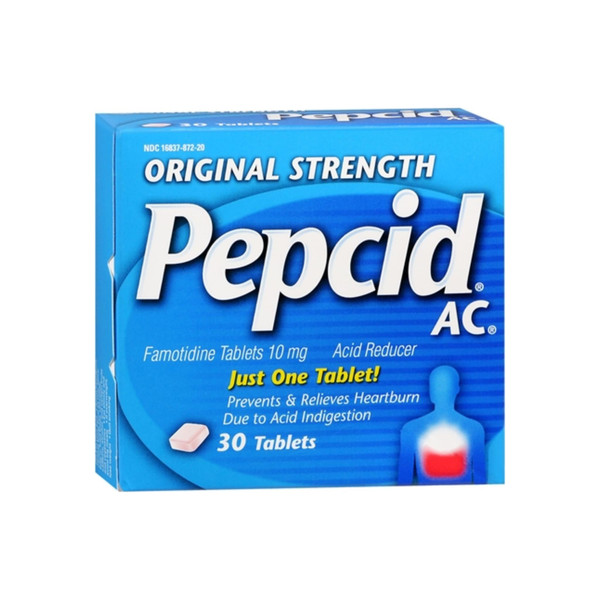 Pepcid Ac Original Strength Tablets 30 Ea