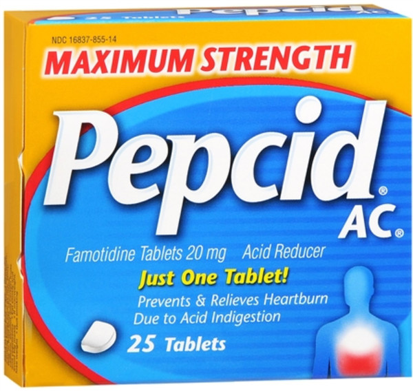 Pepcid Ac Tablets Maximum Strength 25 Tablets