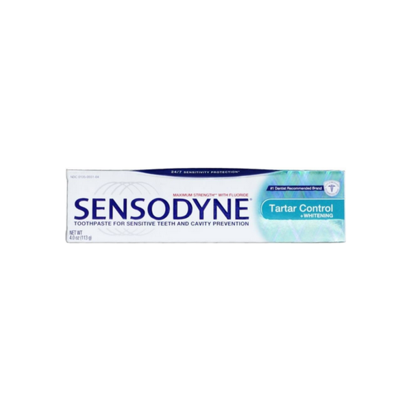 Sensodyne Tartar Control Plus Whitening Toothpaste 4 Oz