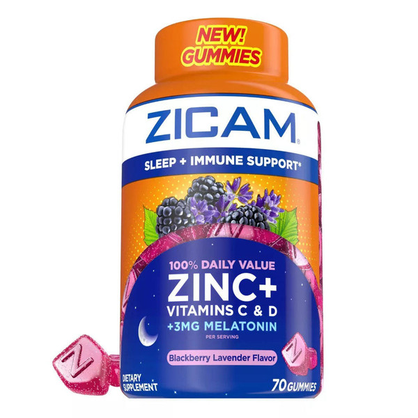 Zicam Nighttime Immune Support Gummies - 70Ct