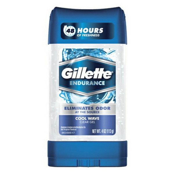 Gillette 3X Clear Gel Antiperspirant Deodorant, Cool Wave - 4 Oz